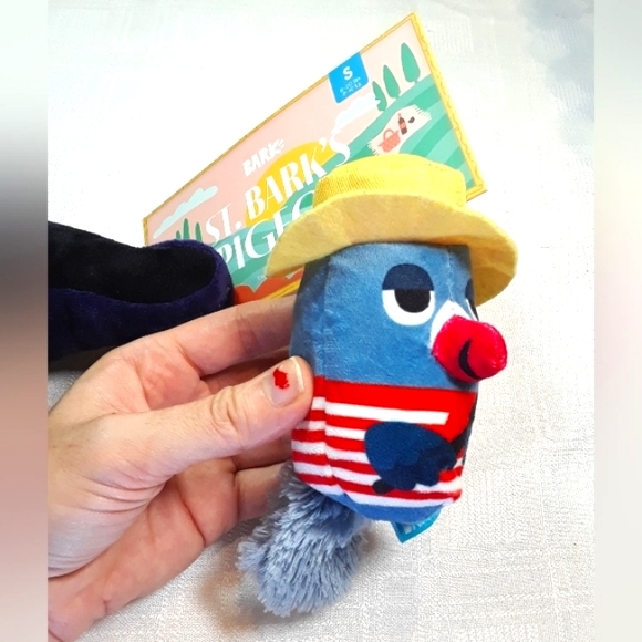 Toys Bark Box Dog Toy St. Barks Pigeon Two Pieces Plush Crinkle Squeaker 2 TOYS - Picture 5 of 10